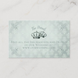 Seidenmatte - Detail-Karte für Hochzeiten Visitenkarte