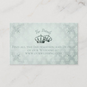 Seidenmatte - Detail-Karte für Hochzeiten Visitenkarte