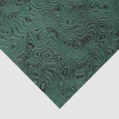 Seidenmoire Kleines Muster in Forest Green Seidenpapier (Detail)