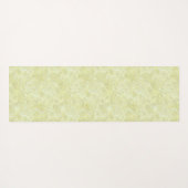 Seidenmoire Kleines Muster in Zitronengelb Yogamatte (Rückseite (Horizontal))