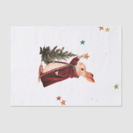 SEIDENPAPER HASE WEIHNACHTSBAUM UND STERNE SEIDENPAPIER
