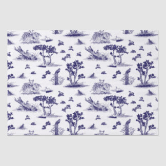 Seidenpapier-Blau Bobwhite Toile De Jouy Seidenpapier