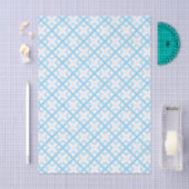 Seidenpapier - Blaue Gitterdiamanten (Handwerk)
