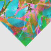 Seidenpapier Blumen abstrakt Buntglas (Ausschnitt)