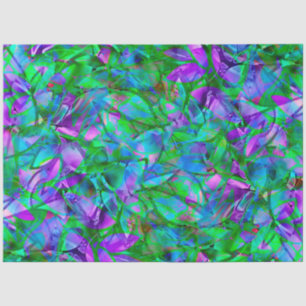 Seidenpapier Blumen abstrakt Buntglas