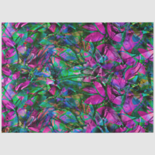 Seidenpapier Blumen abstrakt Buntglas