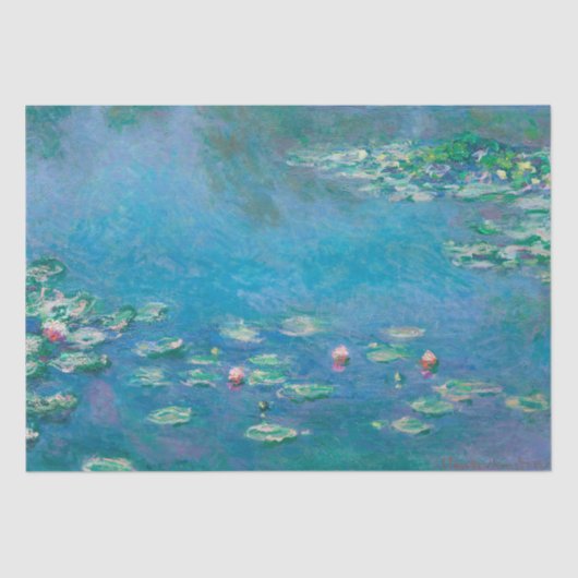 Seidenpapier: CLAUDE MONET: WASSERLILIEN Seidenpapier (Vorderseite)