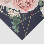 Seidenpapier, das geometrische Garten-Rosen-Marine Seidenpapier (Ausschnitt)