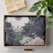 Seidenpapier, das geometrische Garten-Rosen-Marine Seidenpapier (Geschenk)