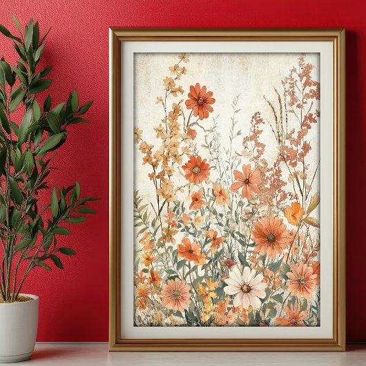 Seidenpapier Decoupage Herbst Wildblumen Var06