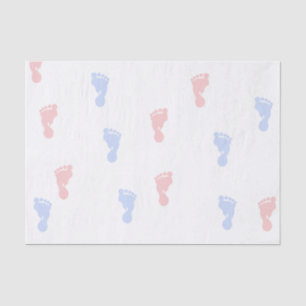 Seidenpapier der rosa u. blaues Baby-Abdruck-10lb