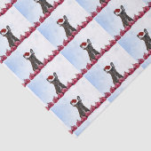 Seidenpapier der Weihnachtsfranzösischen Bulldogge (Ausschnitt)