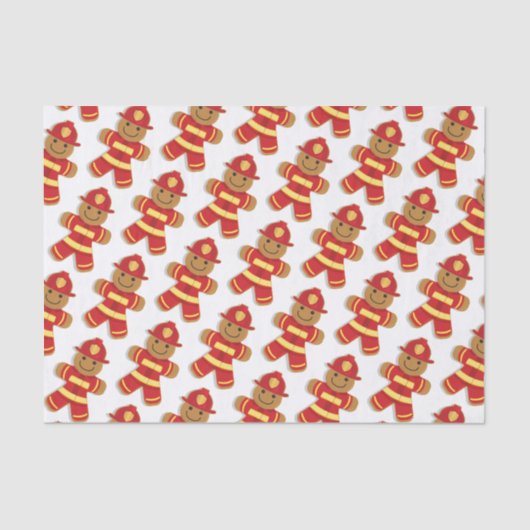 Seidenpapier des Lebkuchen-Feuerwehrmann-| (Vorderseite)