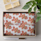 Seidenpapier des Lebkuchen-Feuerwehrmann-| (Geschenk)