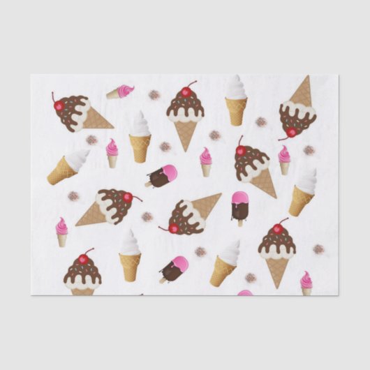 Seidenpapier Eiscreme (Vorderseite)