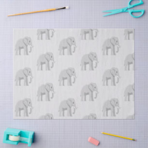 Seidenpapier Fantasie Baby Elefant und See