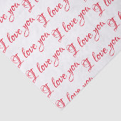 Seidenpapier - Girly "ich Liebe, die Sie" Script (Ausschnitt)