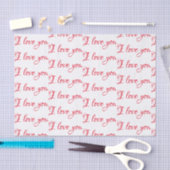 Seidenpapier - Girly "ich Liebe, die Sie" Script (Handwerk)