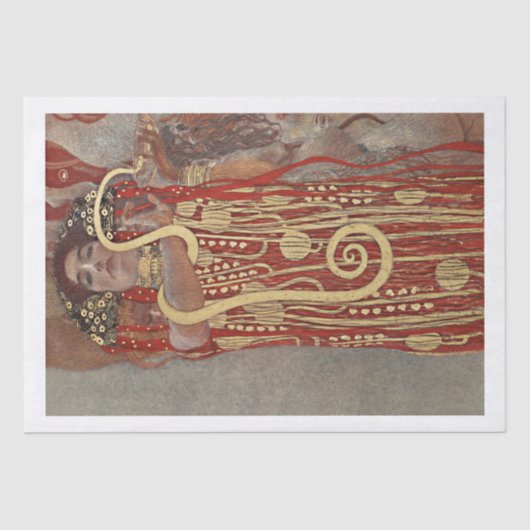 Seidenpapier: GUSTAV KLIMT: HYGIEIA: 1907 Seidenpapier (Vorderseite)