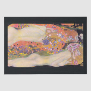 Seidenpapier: GUSTAV KLIMT: WASSERDIENSTE II Seidenpapier