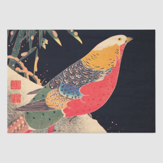 Seidenpapier: JAPANESE WOODBLOCK : ITŌ JAKUCHU Seidenpapier (Vorderseite)