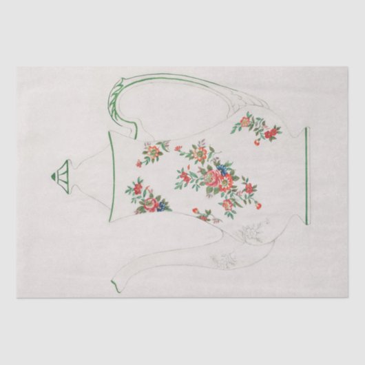 Seidenpapier: JAPANISCH: TEAPOTDESIGN AUS DEM JAHR Seidenpapier (Vorderseite)