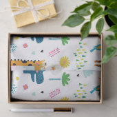 Seidenpapier: JUNGLE TIERE Seidenpapier (Geschenk)