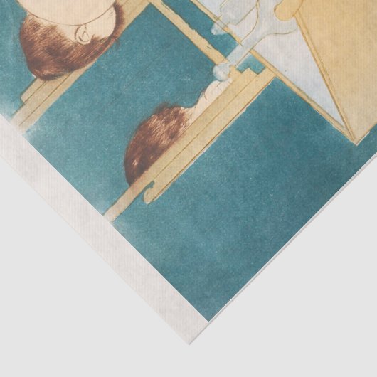 Seidenpapier: MARY CASSATT: FRAU BATHING Seidenpapier (Detail)