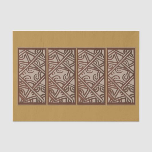 Seidenpapier mit einzigartigem Gold-Design (Vorderseite)