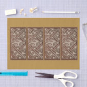 Seidenpapier mit einzigartigem Gold-Design (Handwerk)