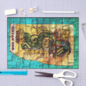 Seidenpapier mit Mayagott-Druck (Handwerk)