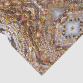 Seidenpapier-natürlicher Erdton-Perlen-Druck Seidenpapier (Ausschnitt)