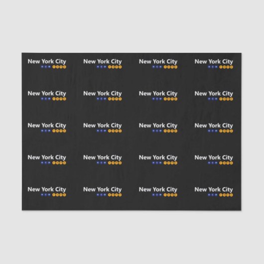 Seidenpapier New York City, New York (Vorderseite)