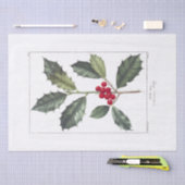 Seidenpapier: PIERRE'JOSEPH REDOUTÉ: HOLLY Seidenpapier (Handwerk)