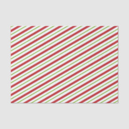 SEIDENPAPIER-ROTES UND GRÜNES GESTREIFTES SEIDENPAPIER