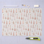 Seidenpapier Skandinavischer Rosa Weihnachtsbaum (Handwerk)