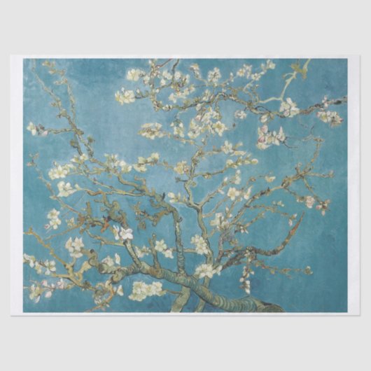 Seidenpapier: VINCENT VAN GOGH: ALMOND BLOSSOM  Seidenpapier (Vorderseite)