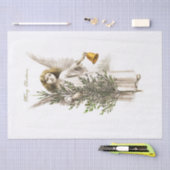 Seidenpapier: VINTAGE CHRISTMAS ANGEL Seidenpapier (Handwerk)