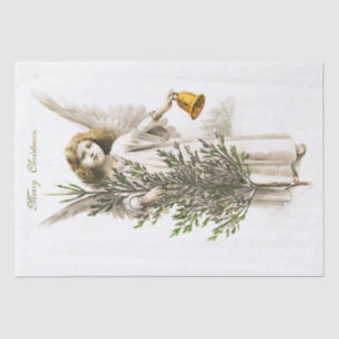 Seidenpapier: VINTAGE CHRISTMAS ANGEL Seidenpapier