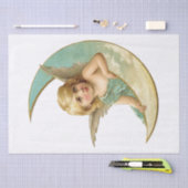 Seidenpapier: VINTAGES ANGEL UND MON Seidenpapier (Handwerk)