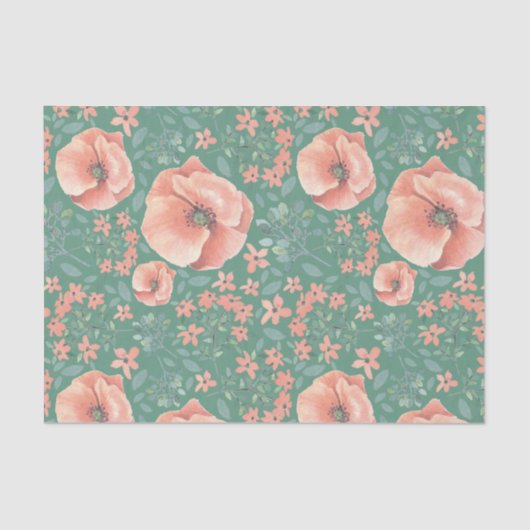 SEIDENPAPIER | Vintages Blumenstorybook-Baby (Vorderseite)