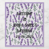 Seidenpapier Weinetikett (Einzelnes Label)