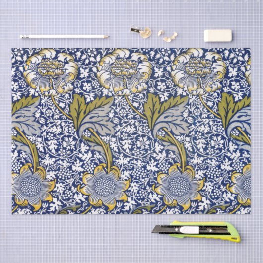 Seidenpapier: WILLIAM MORRIS : KENNET Seidenpapier (Handwerk)