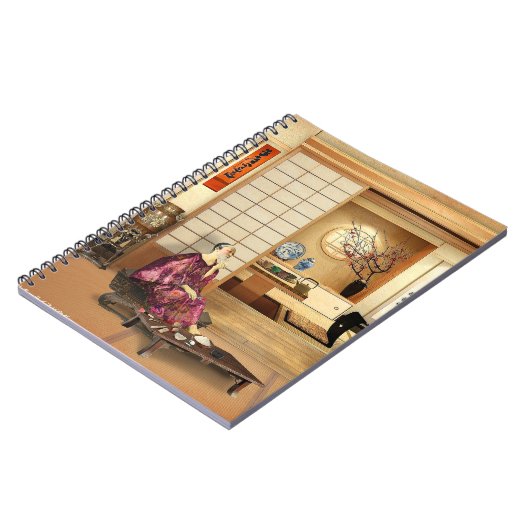 Seidenreifen Notizblock (Linke Seite)