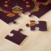 Seidenschal mit östlichem Muster Puzzle (Seite)