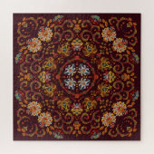 Seidenschal mit östlichem Muster Puzzle (Horizontal)