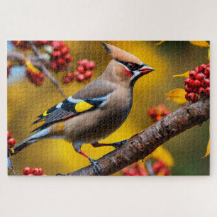 Seidenschwanz-Jigsaw-Puzzle Puzzle