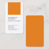 Seidensenkrechte elegante einzigartige moderne ora visitenkarte (Vorne/Hinten)