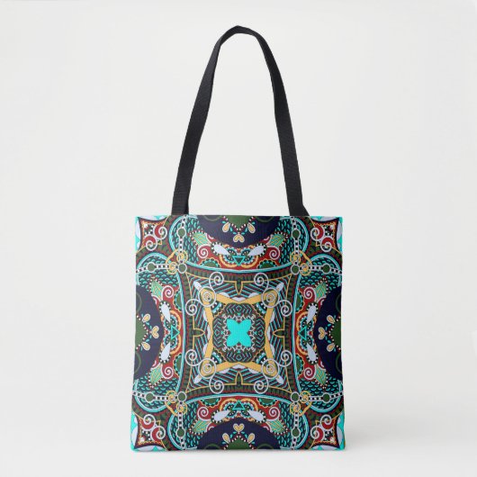 Seidentuch oder Karree-Quadratmuster-Design Tasche (Vorderseite)