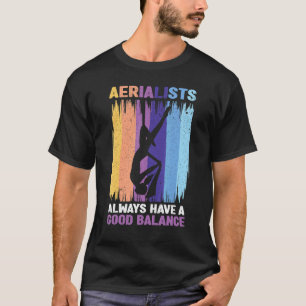 Seidenturnerin Seidenakrobatik Luftgymnastik Yoga T-Shirt